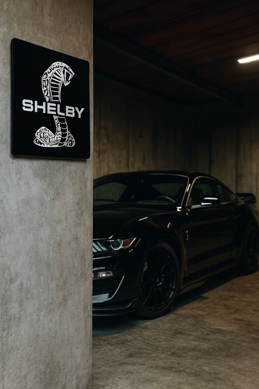 SHELBY Wall Sign for Garage – Premium Wall Decor for Car Enthusiasts