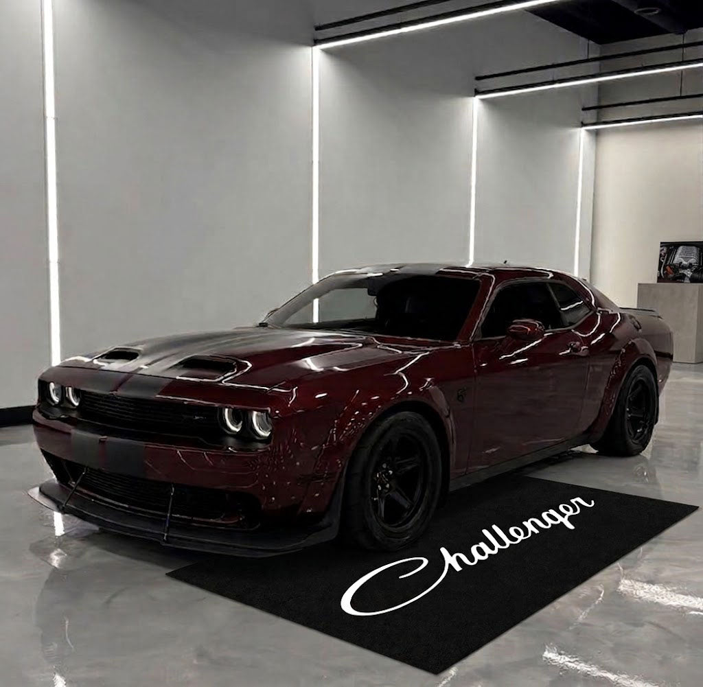 Dodge Challenger Garage Floor Mat 5x7 FT (60x87 Inches) Showroom Rug