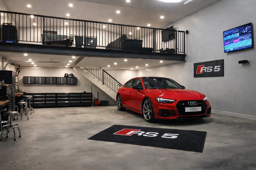 Audi RS5 Garage Floor Mat – Premium Parking Mat 60x87 Inches