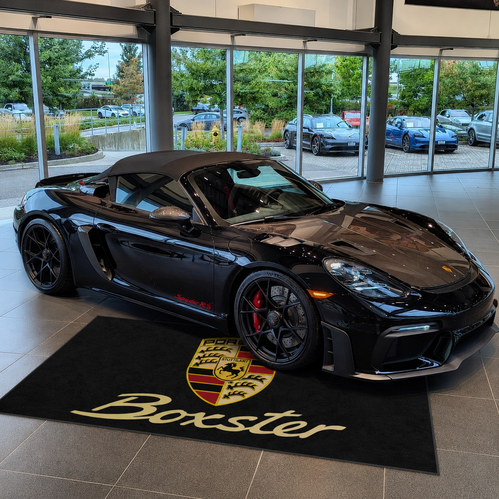 Porsche Boxter Garage Floor Mat 5x7 FT (60x87 Inches) Showroom Rug