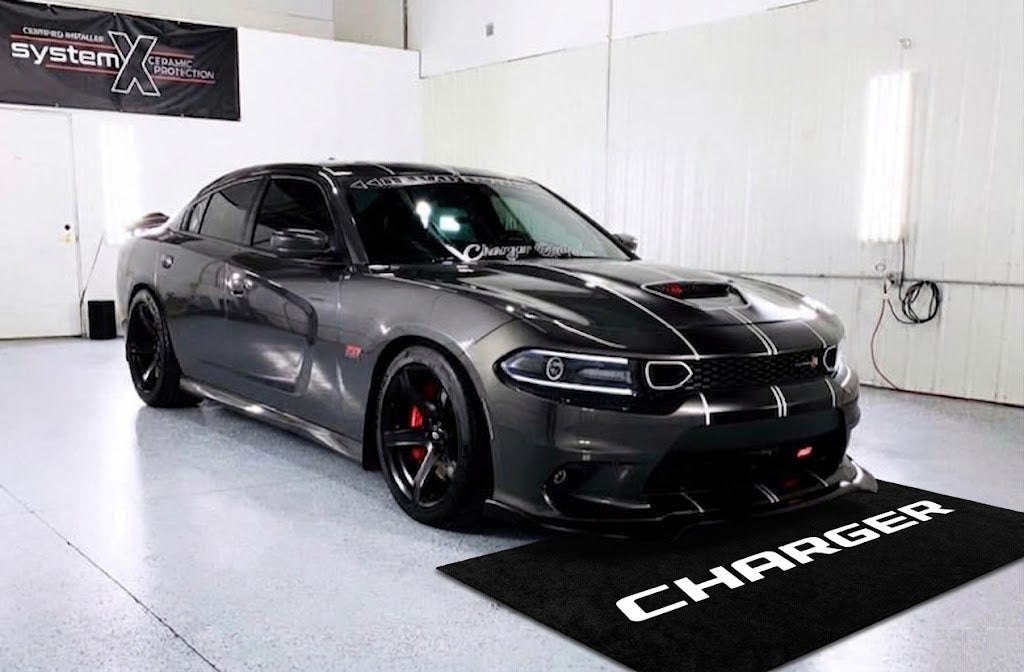 Dodge Charger Garage Floor Mat 5x7 FT (60x87 Inches) Showroom Rug