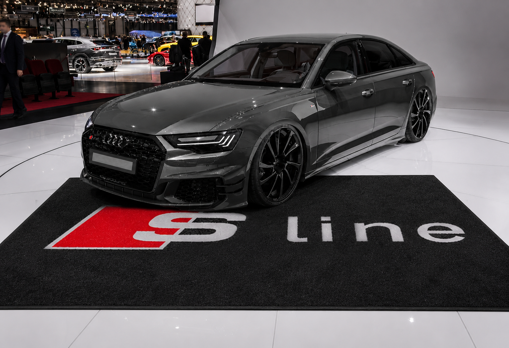 Audi S-Line Garage Floor Mat 5x7 FT (60x87 Inches) Showroom Rug