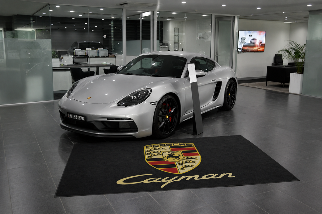 Porsche Cayman Garage Floor Mat 5x7 FT (60x87 Inches) Showroom Rug