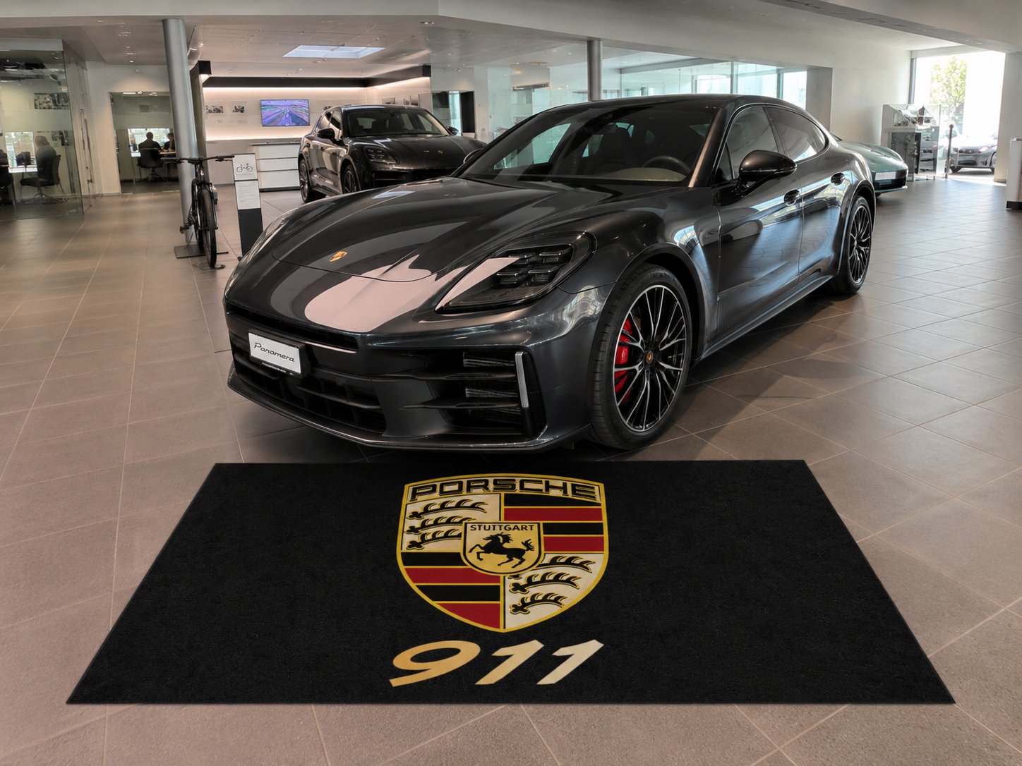Porsche 911 Garage Floor Mat 5x7 FT (60x87 Inches) Showroom Rug