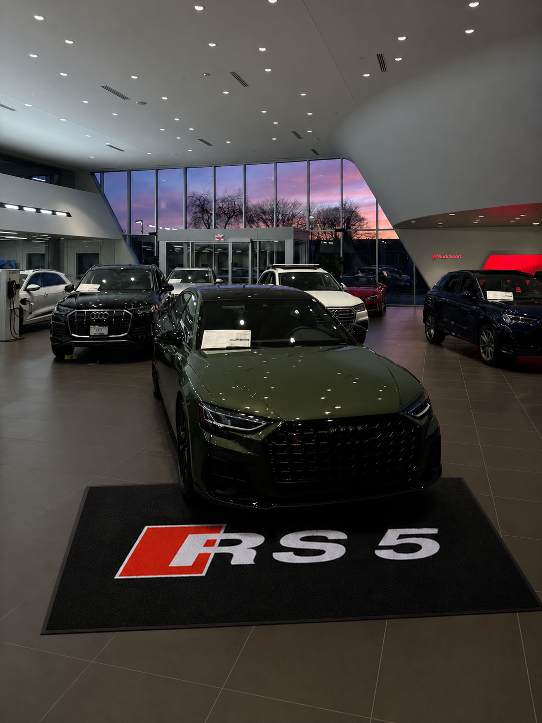 Audi RS5 Garage Floor Mat 5x7 FT (60x87 Inches) Showroom Rug