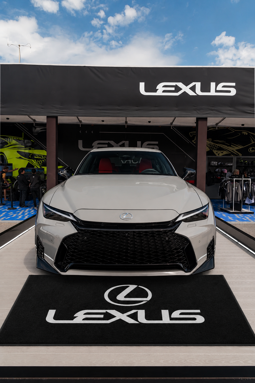 Lexus Garage Floor Mat 5x7 FT (60x87 Inches) Showroom Rug
