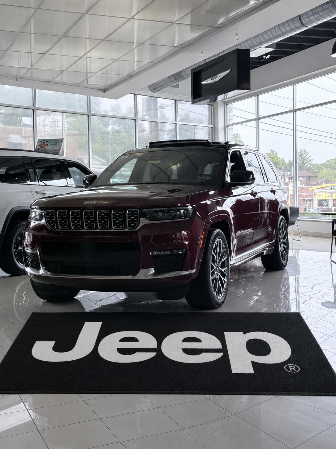 JEEP Garage Floor Mat 5x7 FT (60x87 Inches) Showroom Rug