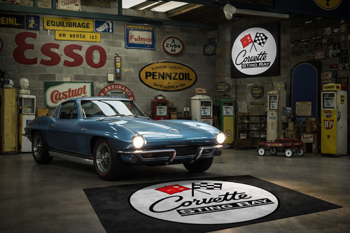 Corvette C2 Garage Floor Mat – Premium Parking Mat 60x87 Inches