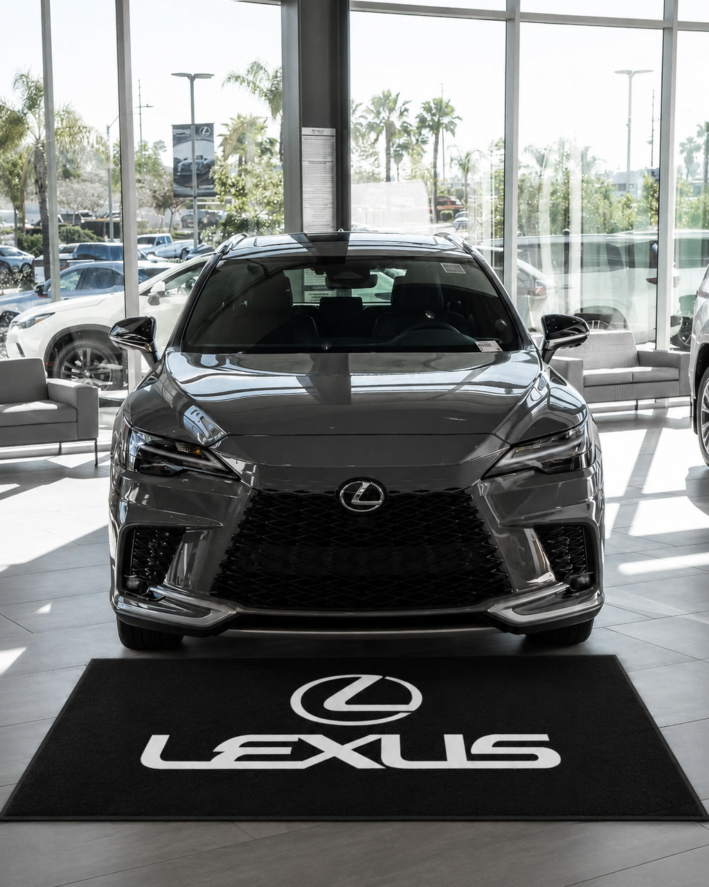 Lexus Garage Floor Mat 5x7 FT (60x87 Inches) Showroom Rug