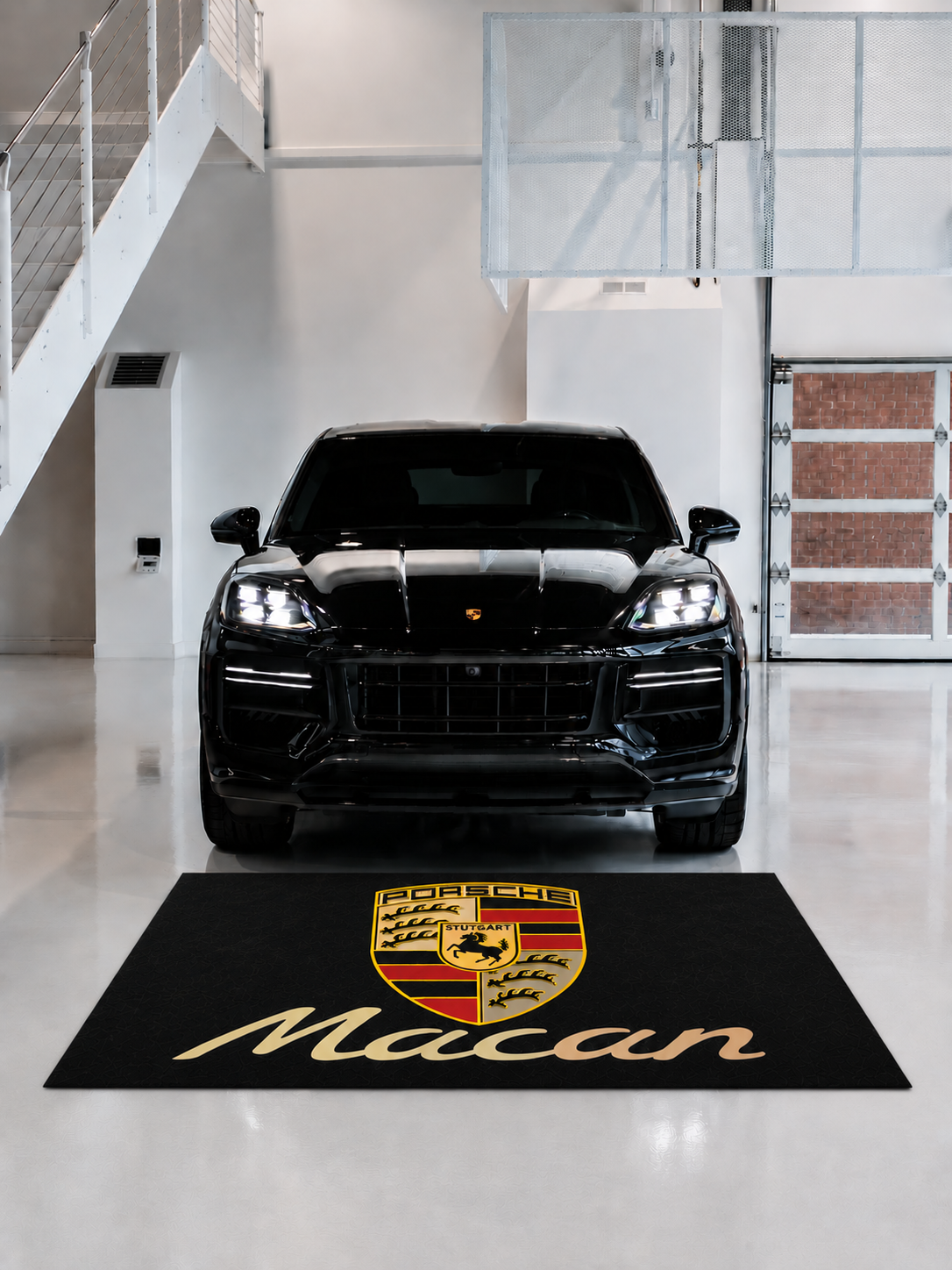 Porsche Macan Garage Floor Mat 5x7 FT (60x87 Inches) Showroom Rug