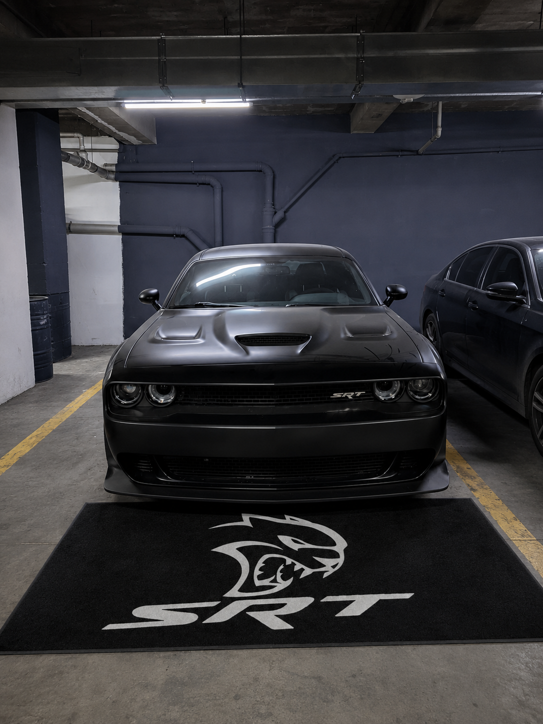 Dodge SRT Garage Floor Mat 5x7 FT (60x87 Inches) Showroom Rug