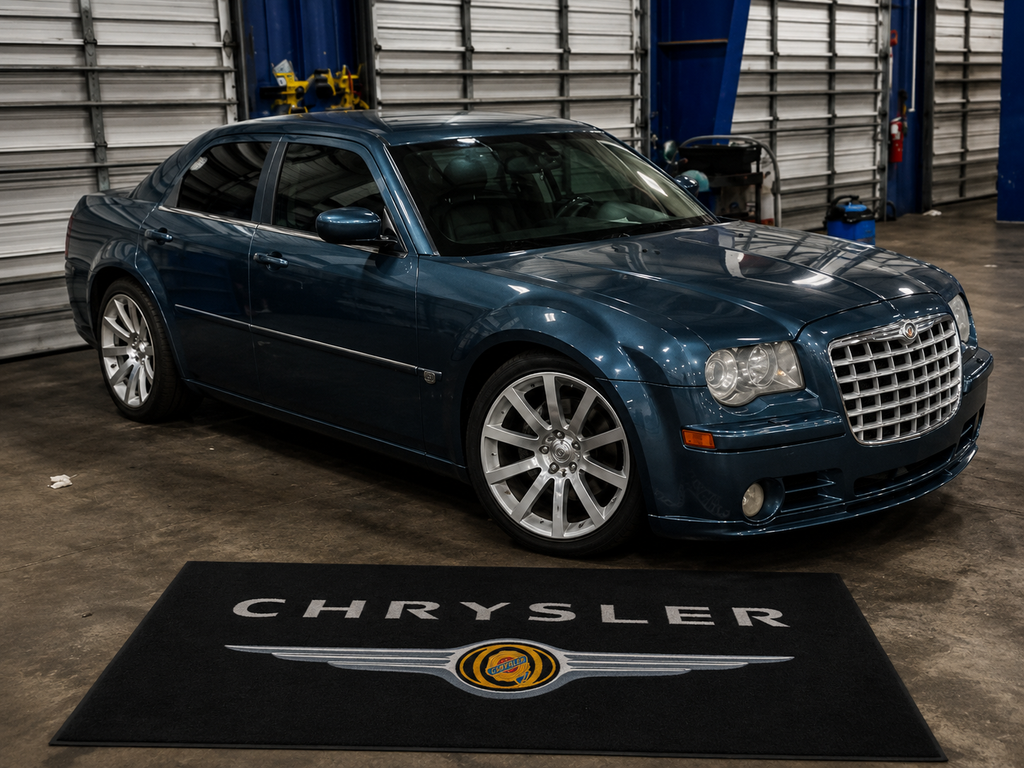 Chyrsler Garage Floor Mat 5x7 FT (60x87 Inches) Showroom Rug