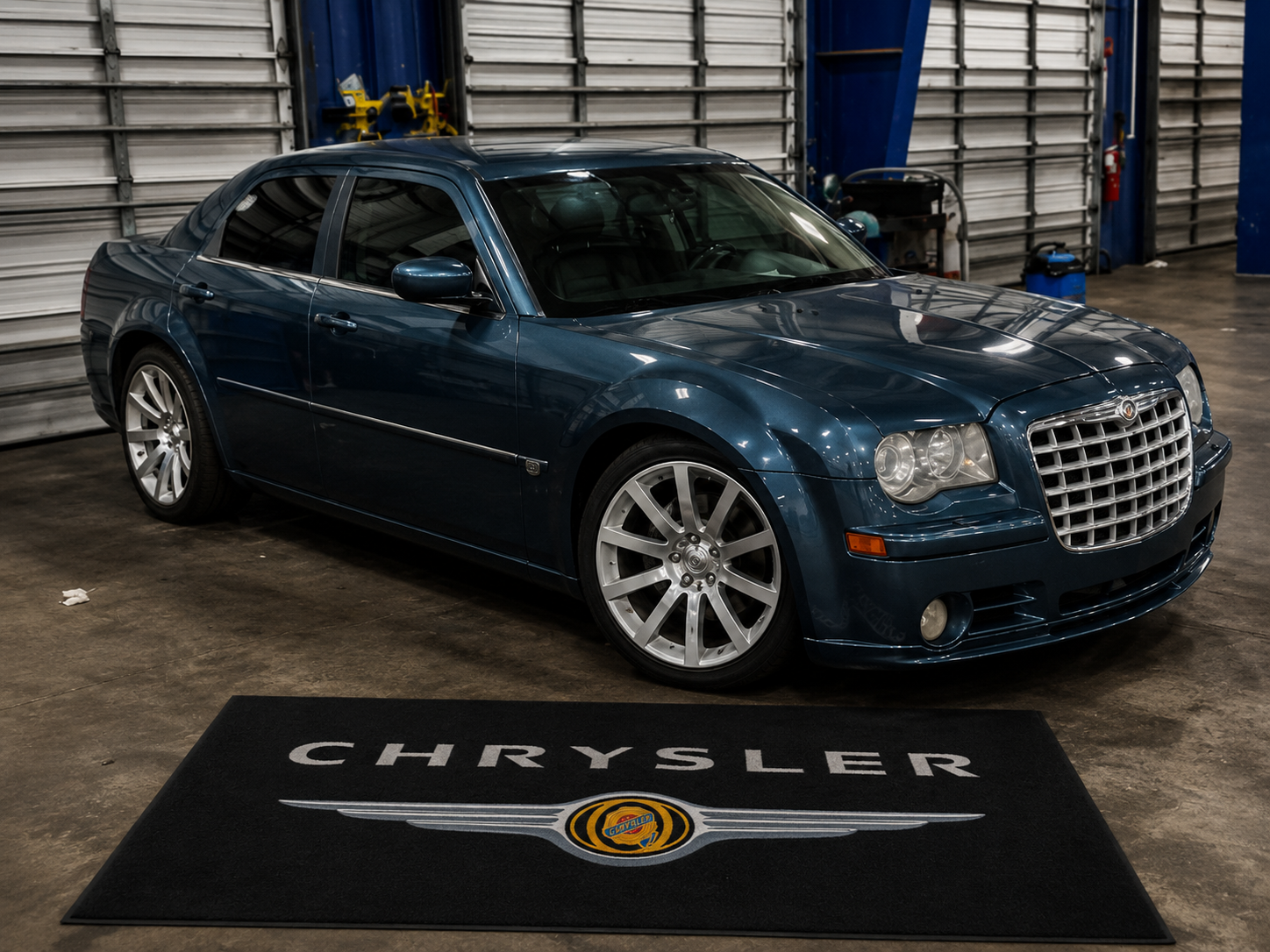 Chyrsler Garage Floor Mat 5x7 FT (60x87 Inches) Showroom Rug