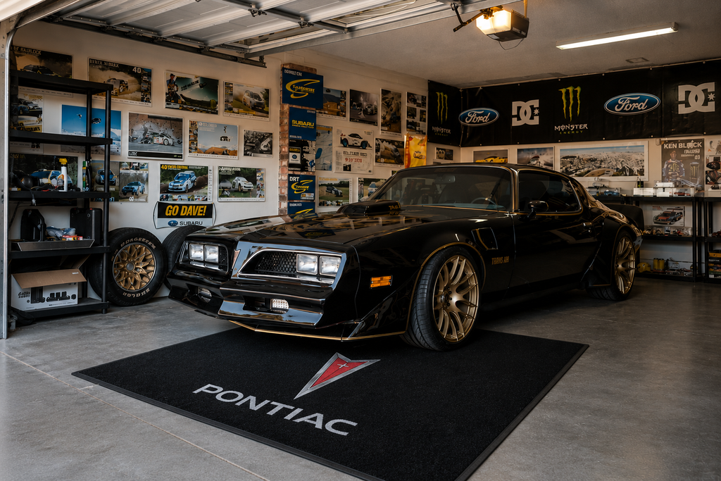 Pontiac Garage Floor Mat 5x7 FT (60x87 Inches) Showroom Rug