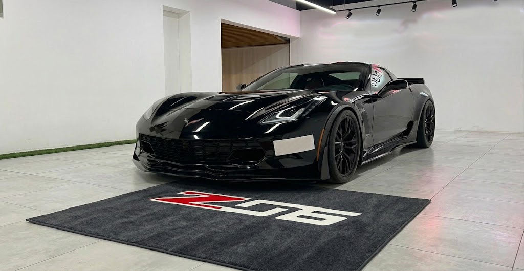 Corvette Z06 Garage Floor Mat 5x7 FT (60x87 Inches) Showroom Rug
