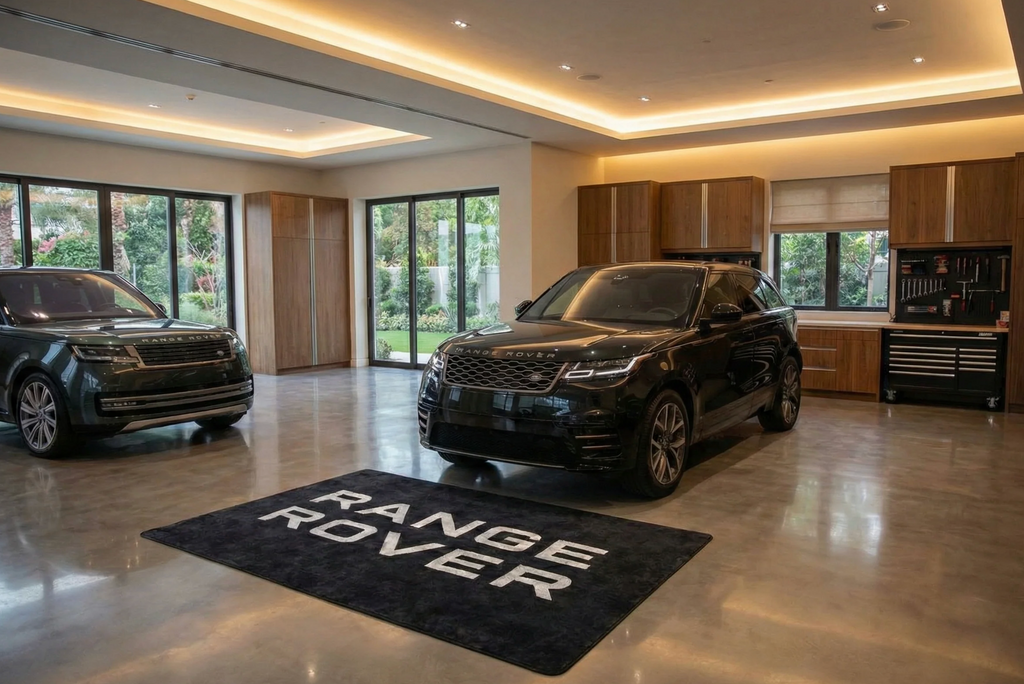 Range Rover Garage Mat – Non-Slip Premium Rug for Home & Car Display (59×86”)