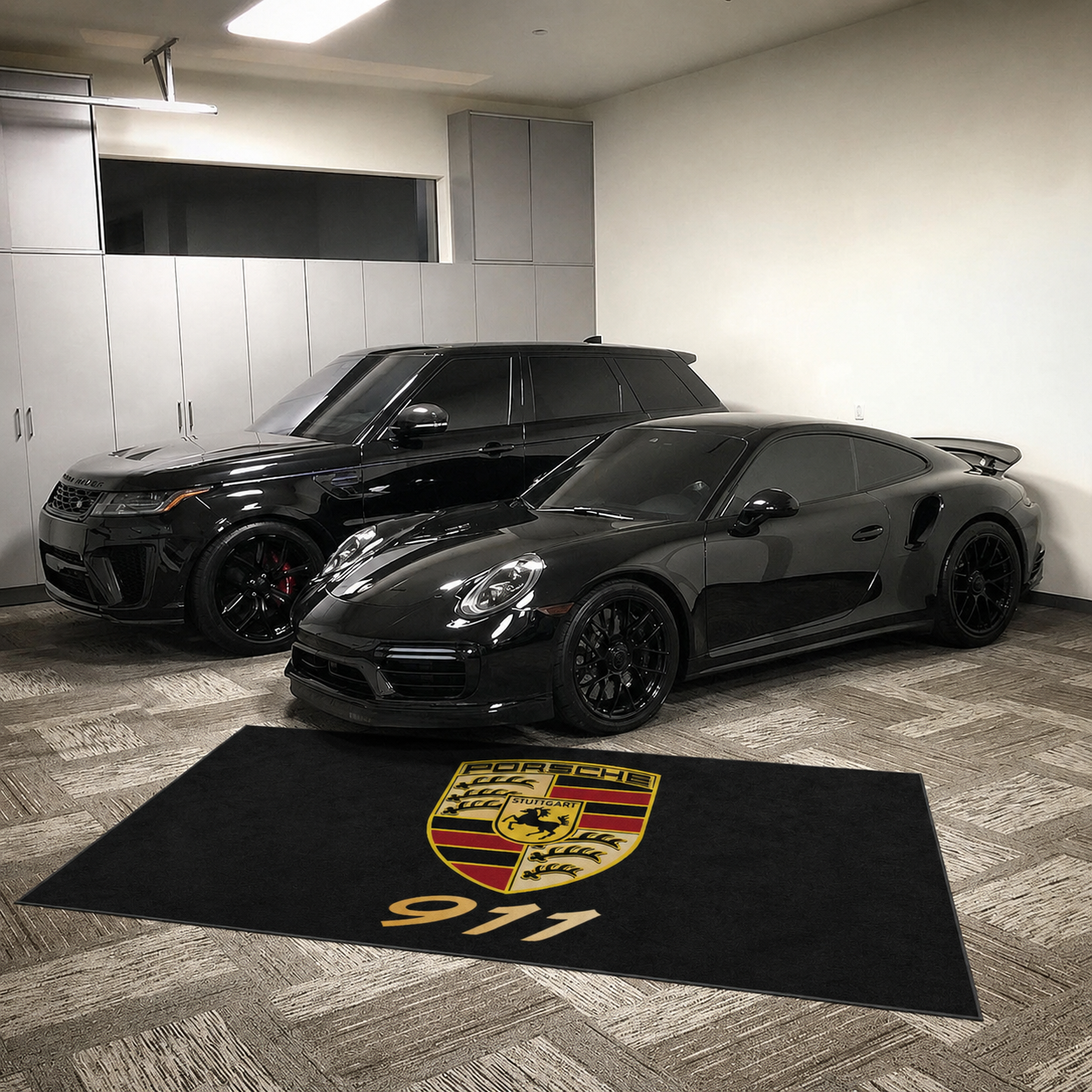 Porsche 911 Garage Floor Mat 5x7 FT (60x87 Inches) Showroom Rug