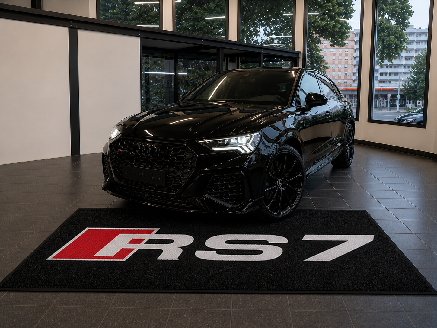 Audi RS7 Garage Floor Mat 5x7 FT (60x87 Inches) Showroom Rug