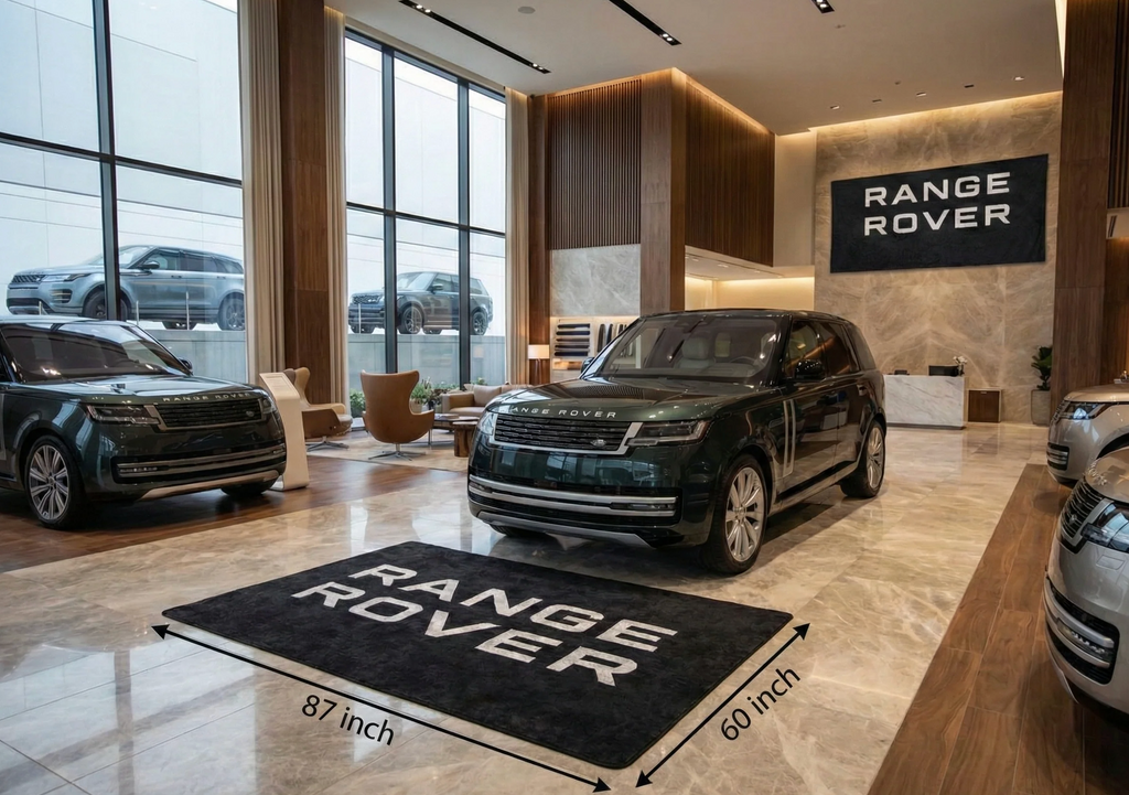 Range Rover Garage Mat – Non-Slip Premium Rug for Home & Car Display (59×86”)