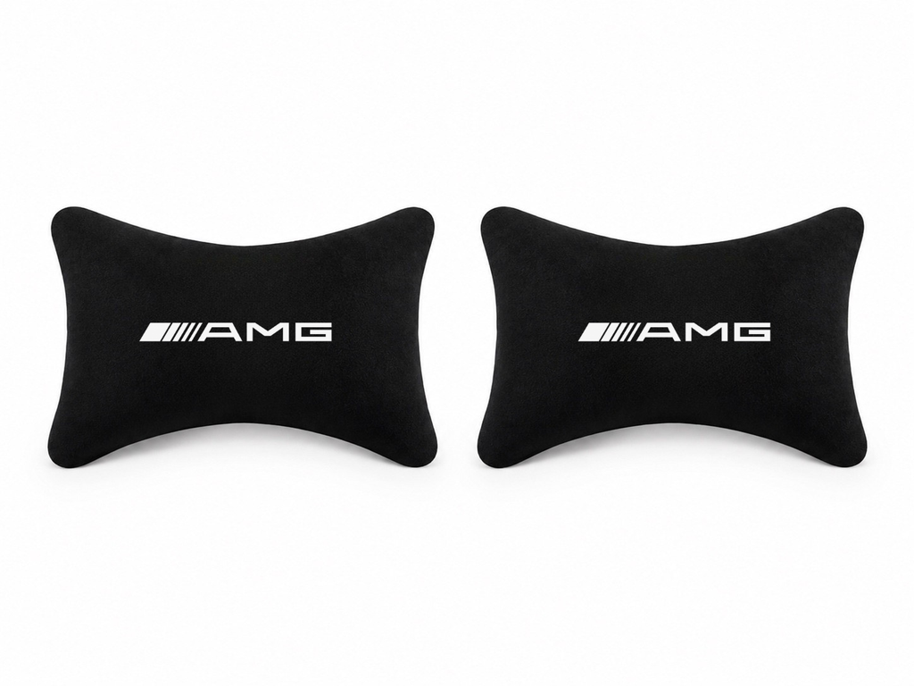 Mercedes Amg Velvet Neck Pillow, 2pcs