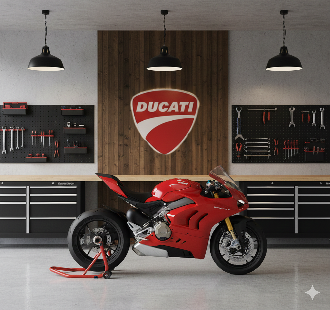 Ducati Wall Sign for Garage – Premium Wall Decor for Car Enthusiasts