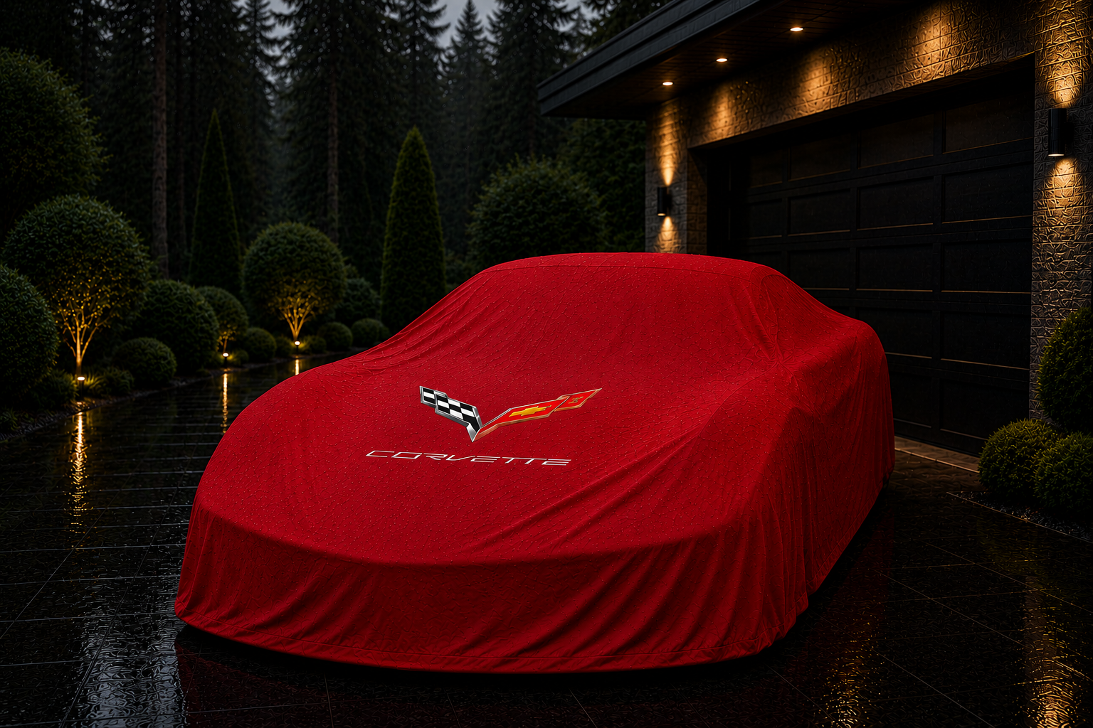 Corvette C7 Outdoor Car Cover Compatible with Corvette Models – Waterproof