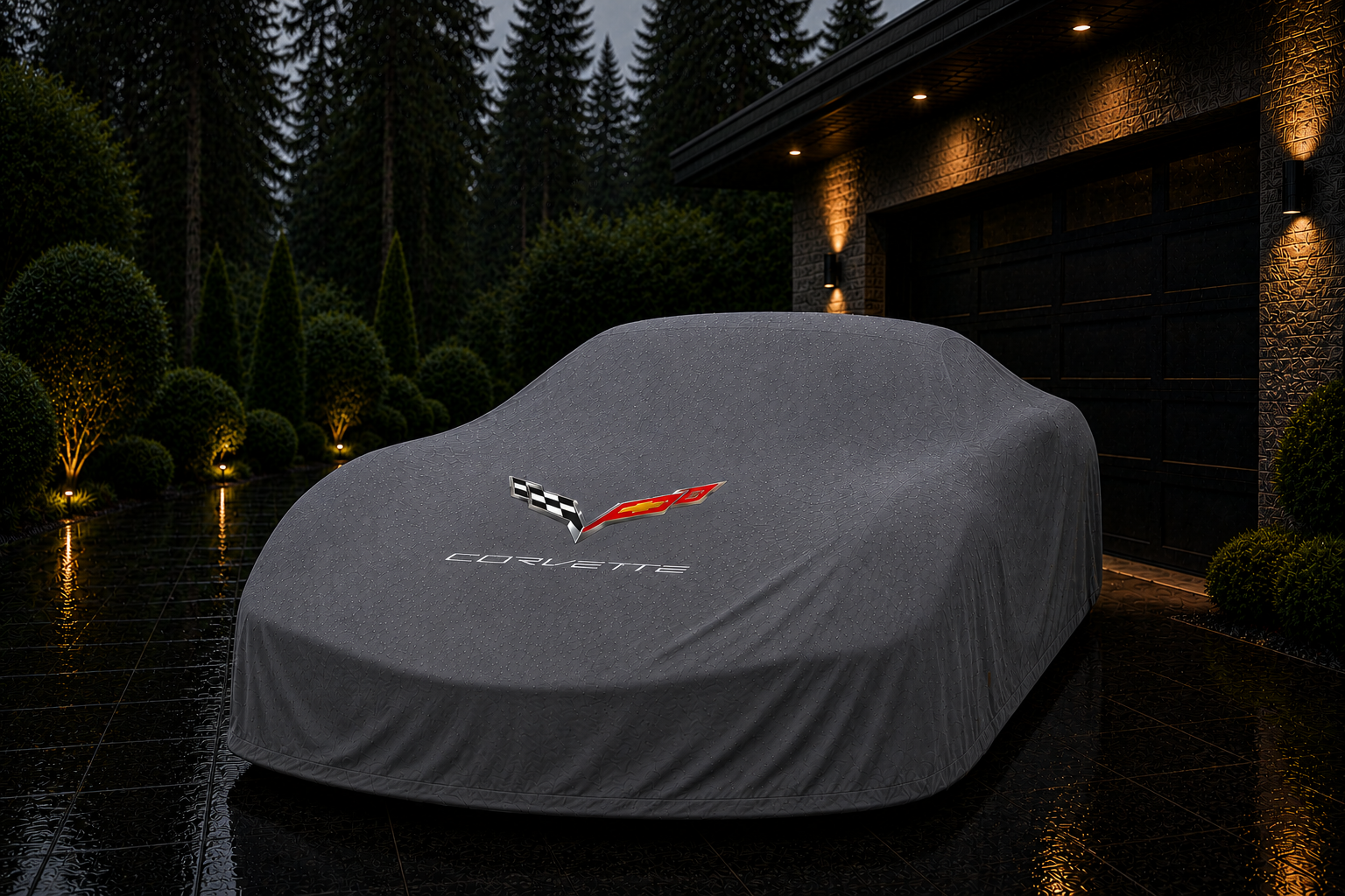 Corvette C7 Outdoor Car Cover Compatible with Corvette Models – Waterproof