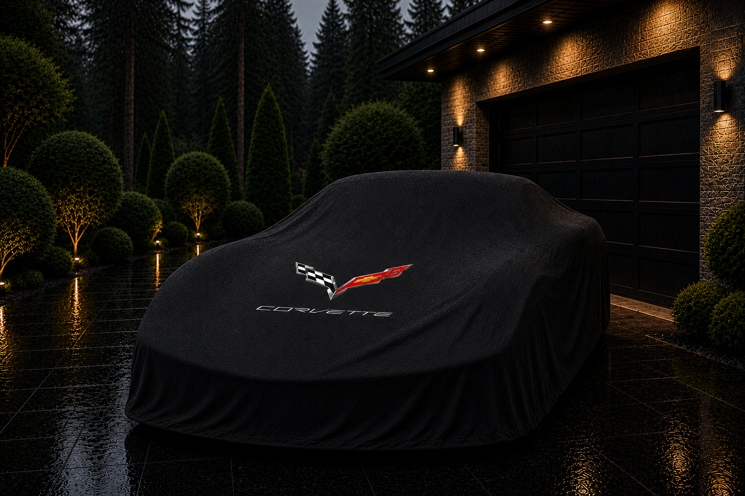 Corvette C7 Outdoor Car Cover Compatible with Corvette Models – Waterproof