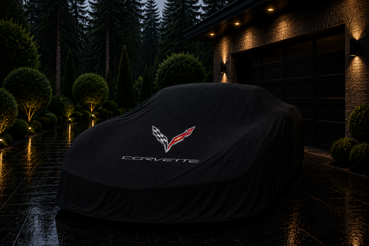 Corvette C8 Outdoor Car Cover Compatible with Corvette Models – Waterproof