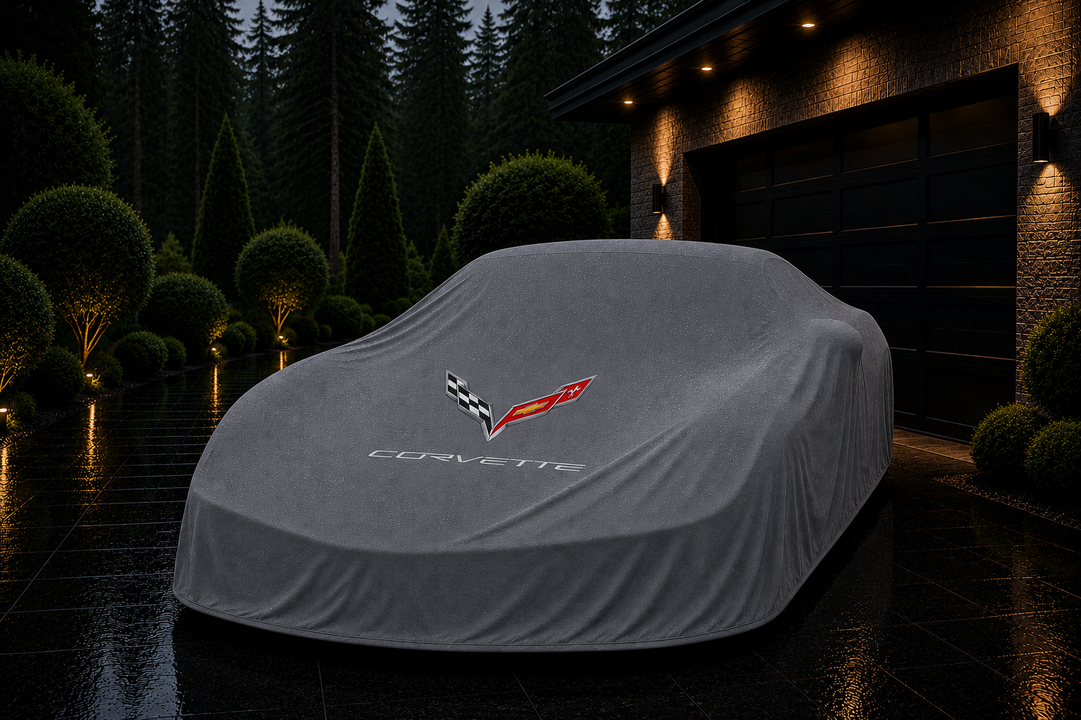 Corvette C8 Outdoor Car Cover Compatible with Corvette Models – Waterproof
