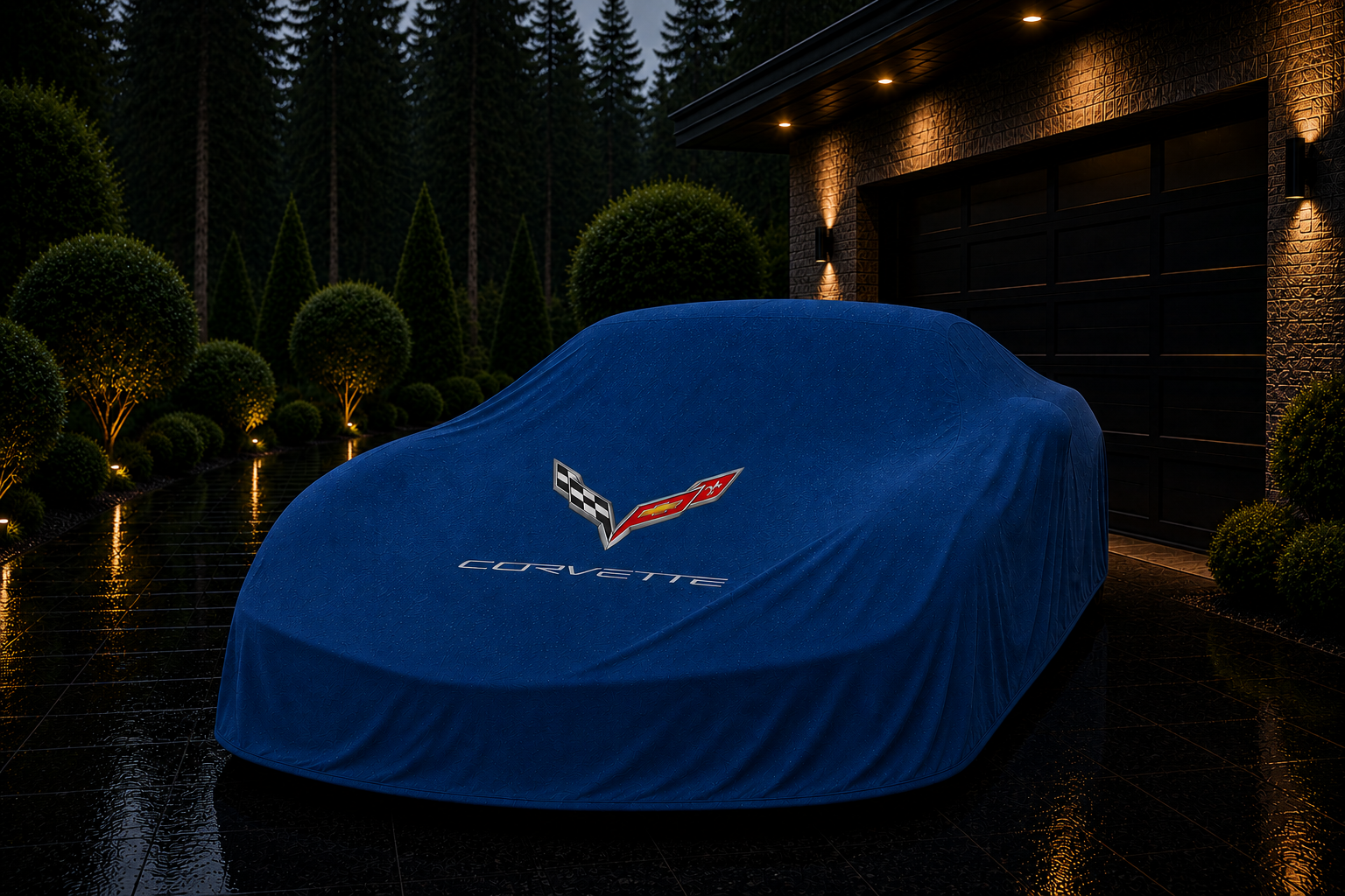 Corvette C8 Outdoor Car Cover Compatible with Corvette Models – Waterproof