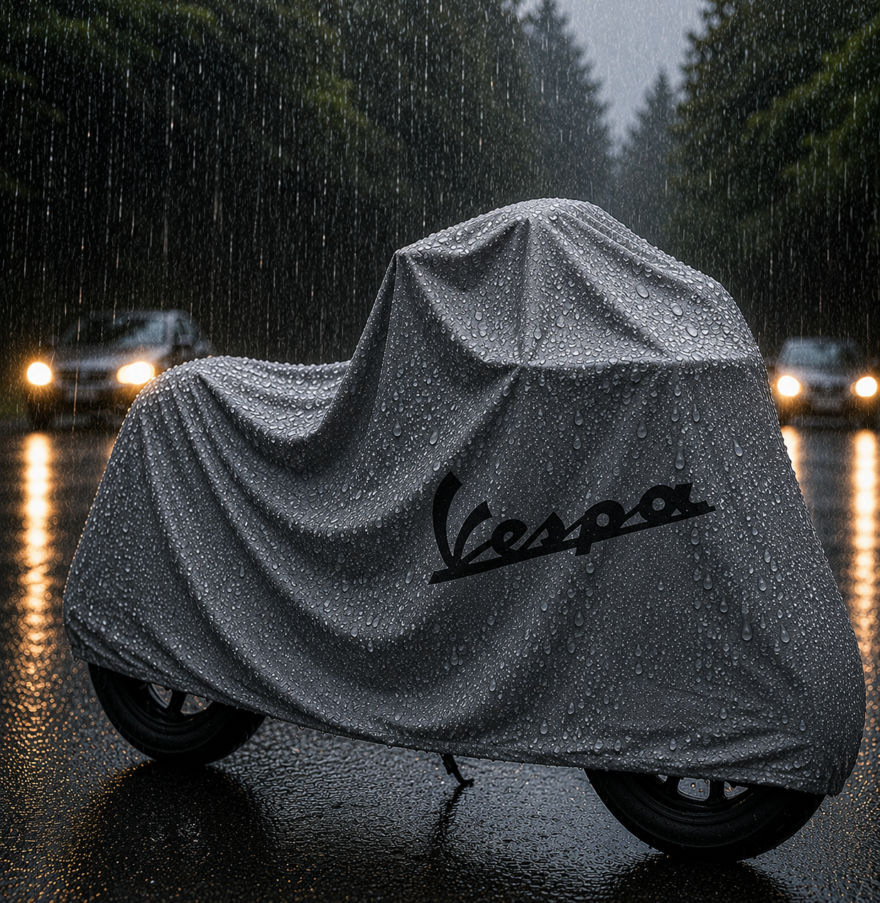 Vespa Motorcycle Protective Outdoor Cover – Rain, Sun & Dust Resistant