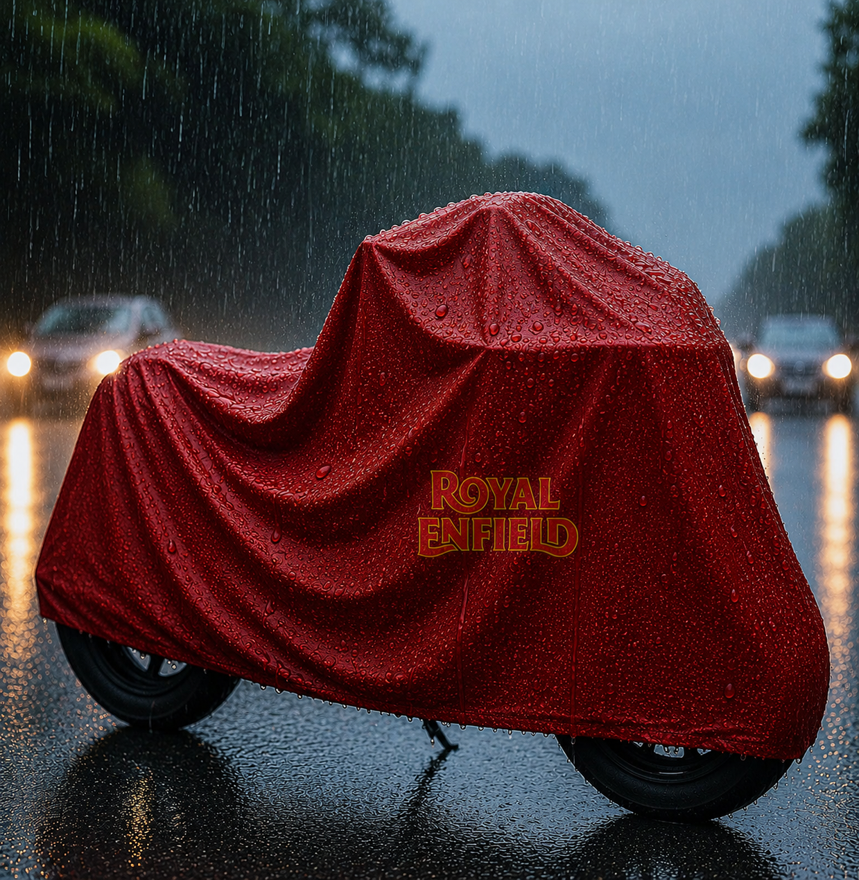 Royal Enfield Motorcycle Protective Outdoor Cover – Rain, Sun & Dust Resistant