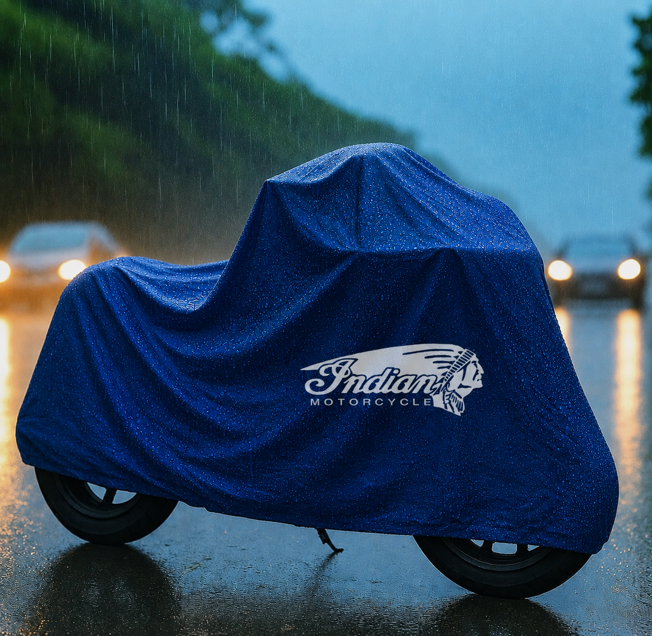 Indian Motorcycle Protective Outdoor Cover – Rain, Sun & Dust Resistant