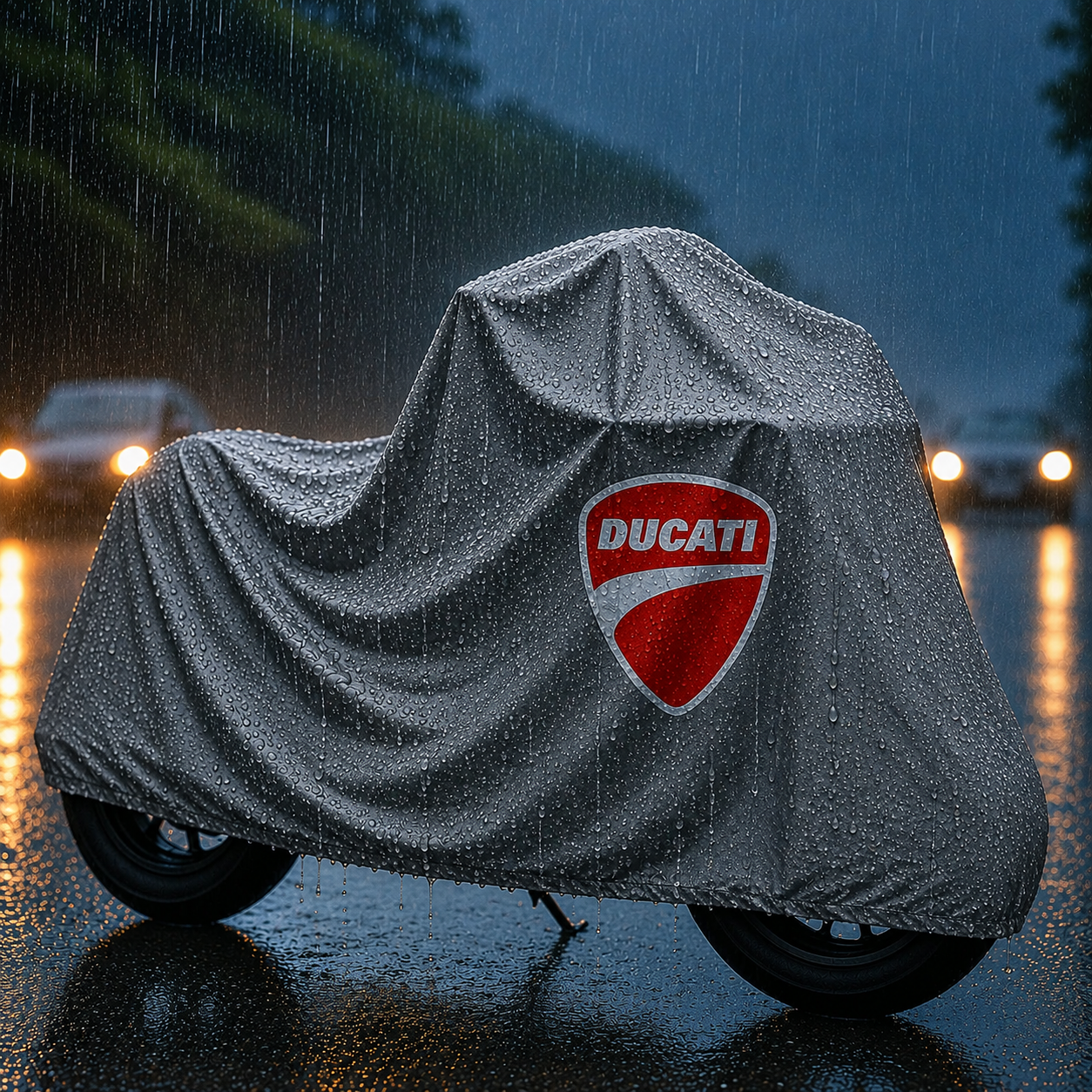 Ducati Motorcycle Protective Outdoor Cover – Rain, Sun & Dust Resistant