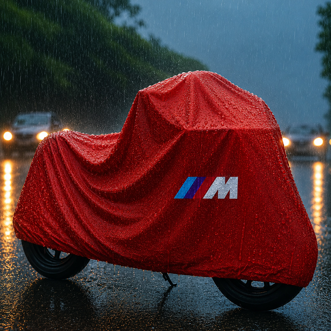 BMW M Motorcycle Protective Outdoor Cover – Rain, Sun & Dust Resistant