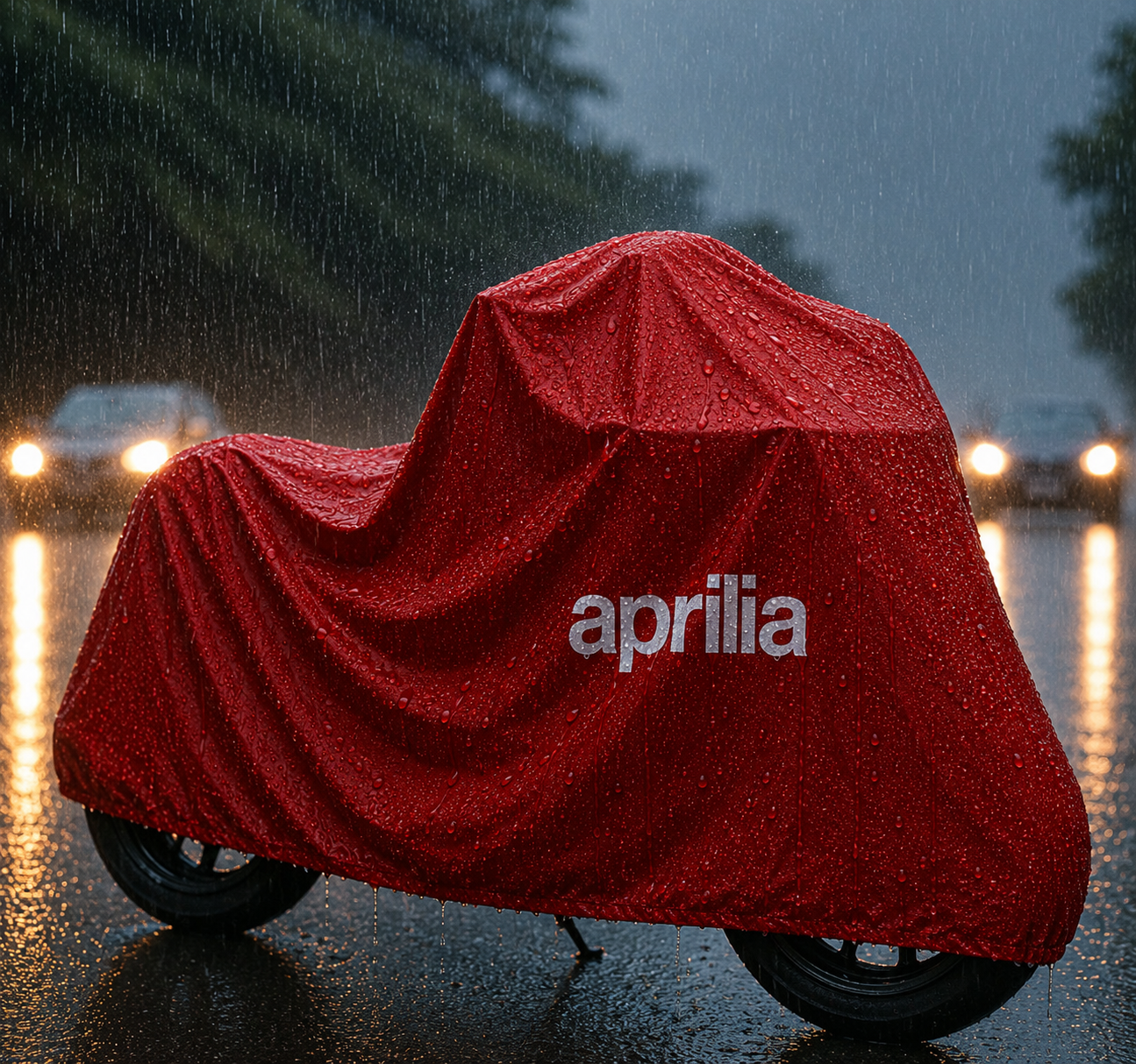 Aprilia Motorcycle Protective Outdoor Cover – Rain, Sun & Dust Resistant