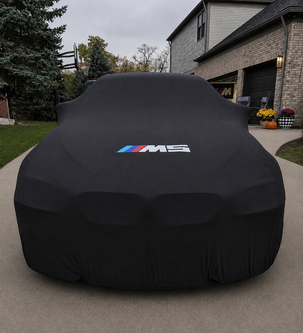 Indoor Car Cover Compatible with BMW M5 Models – Dustproof, Soft Protection
