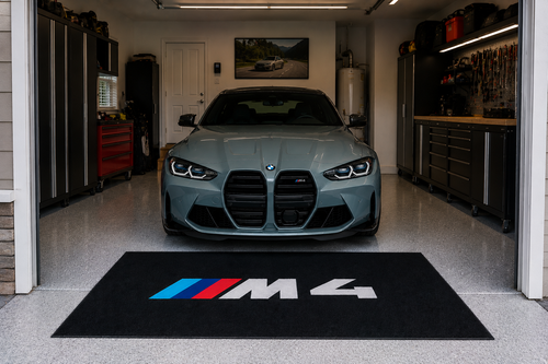 BMW M4 Garage Floor Mat – Premium Parking Mat 60x87 Inches