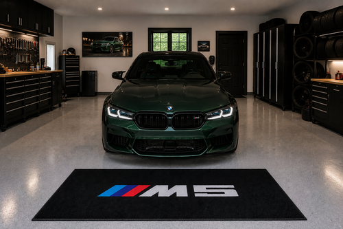 BMW M5 Garage Floor Mat – Premium Parking Mat 60x87 Inches