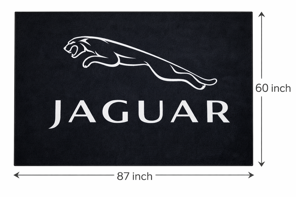 Jaguar Garage Mat – Non-Slip Premium Rug for Home & Car Display (59×86”)