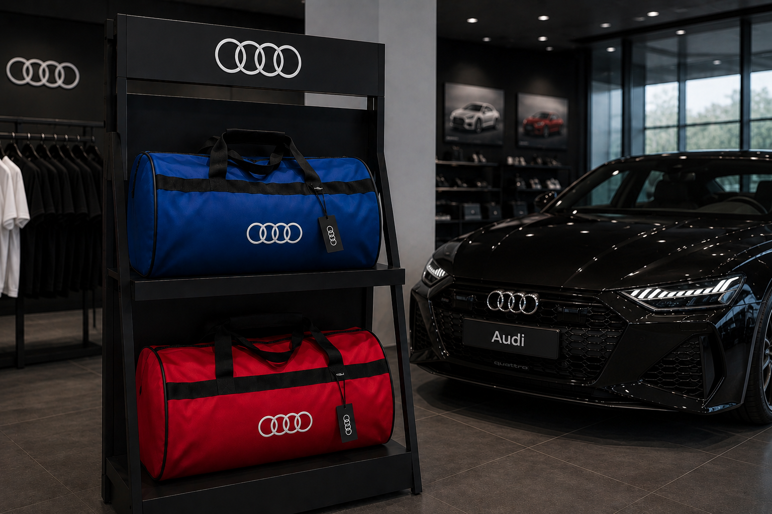 Luxury Audi Duffel Bag - Trunk Bag 12" × 20"
