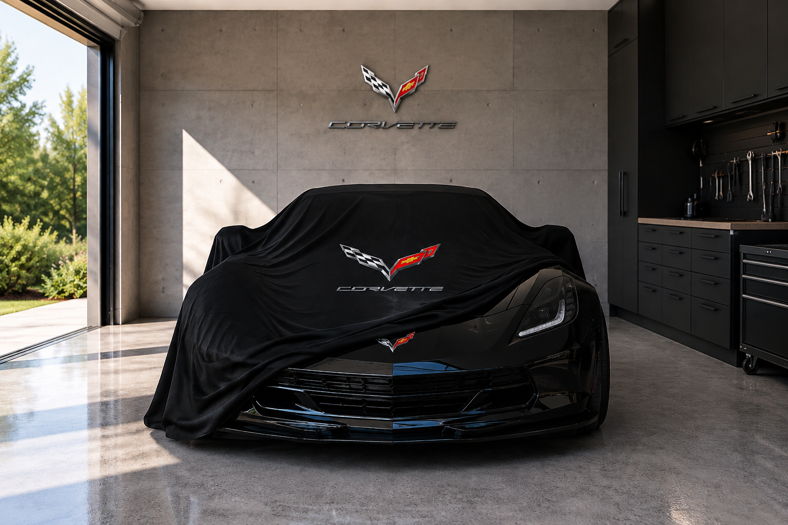 Indoor Car Cover Compatible with Corvette C7 (2014–2019)  Models – Dustproof, Soft Protection