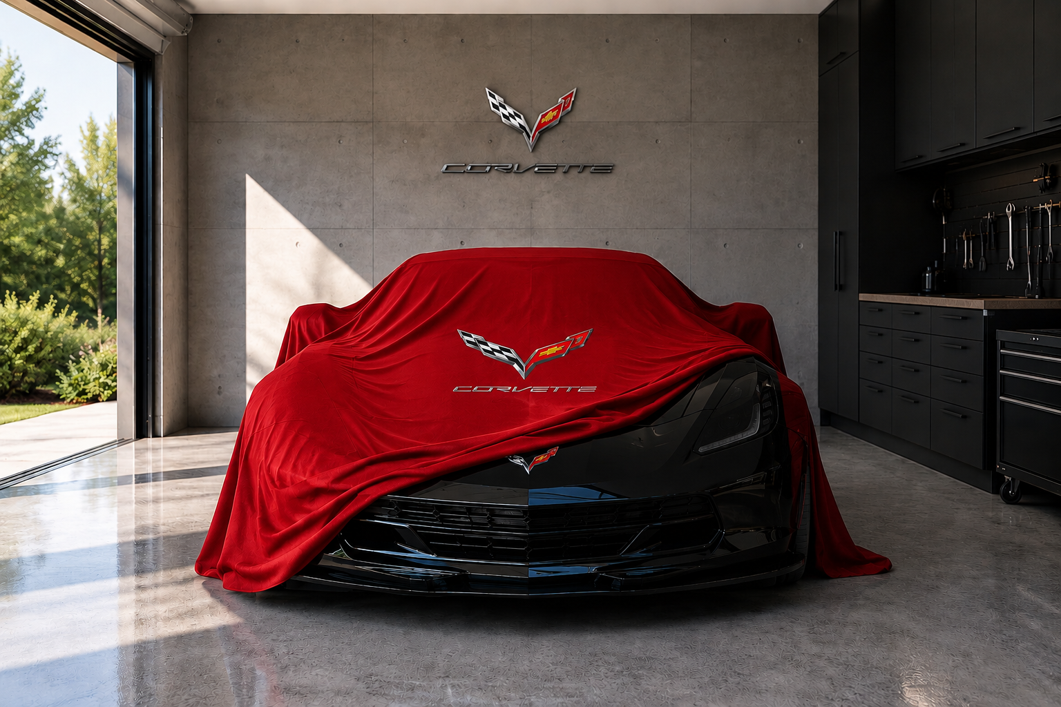 Indoor Car Cover Compatible with Corvette C7 (2014–2019)  Models – Dustproof, Soft Protection