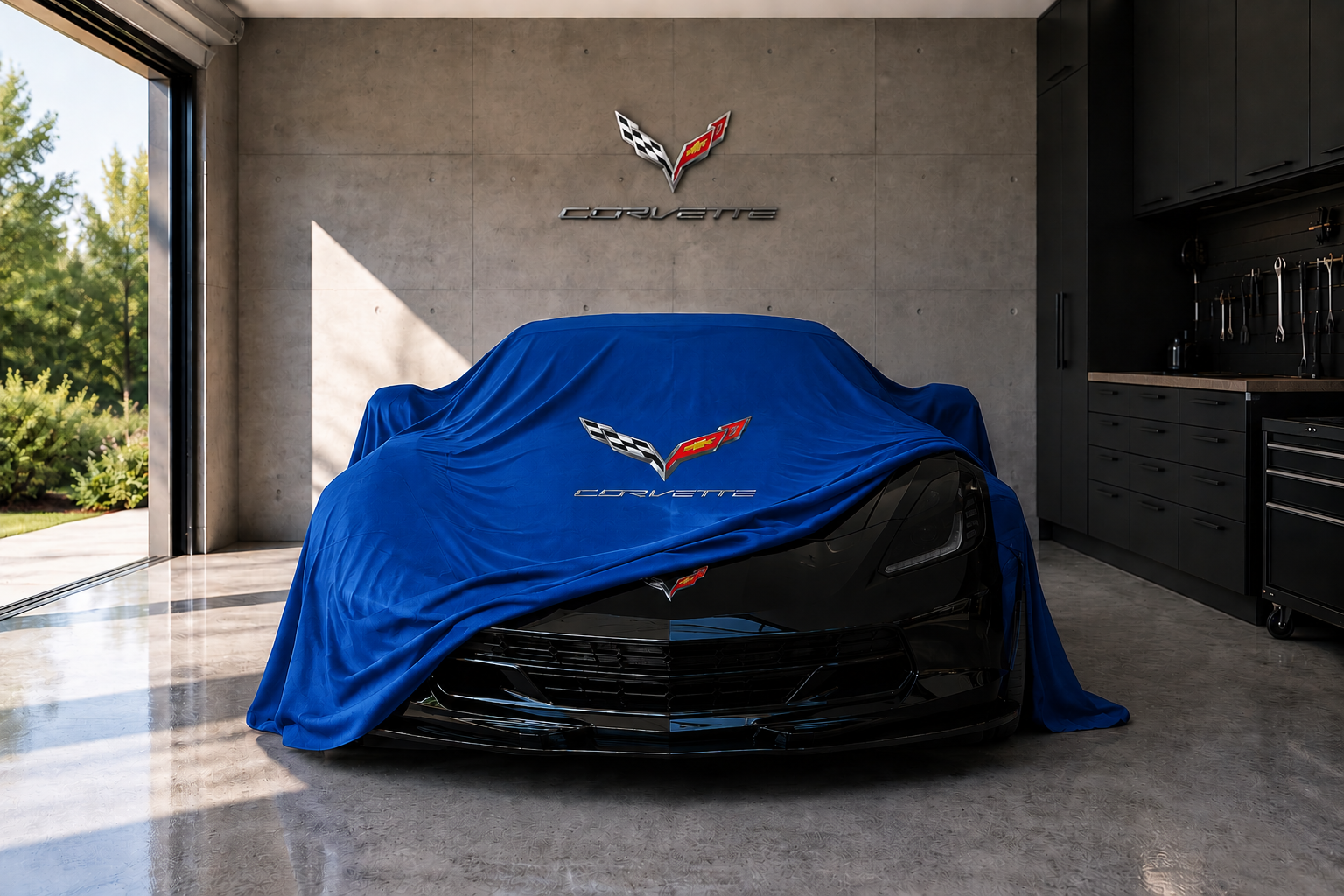 Indoor Car Cover Compatible with Corvette C7 (2014–2019)  Models – Dustproof, Soft Protection