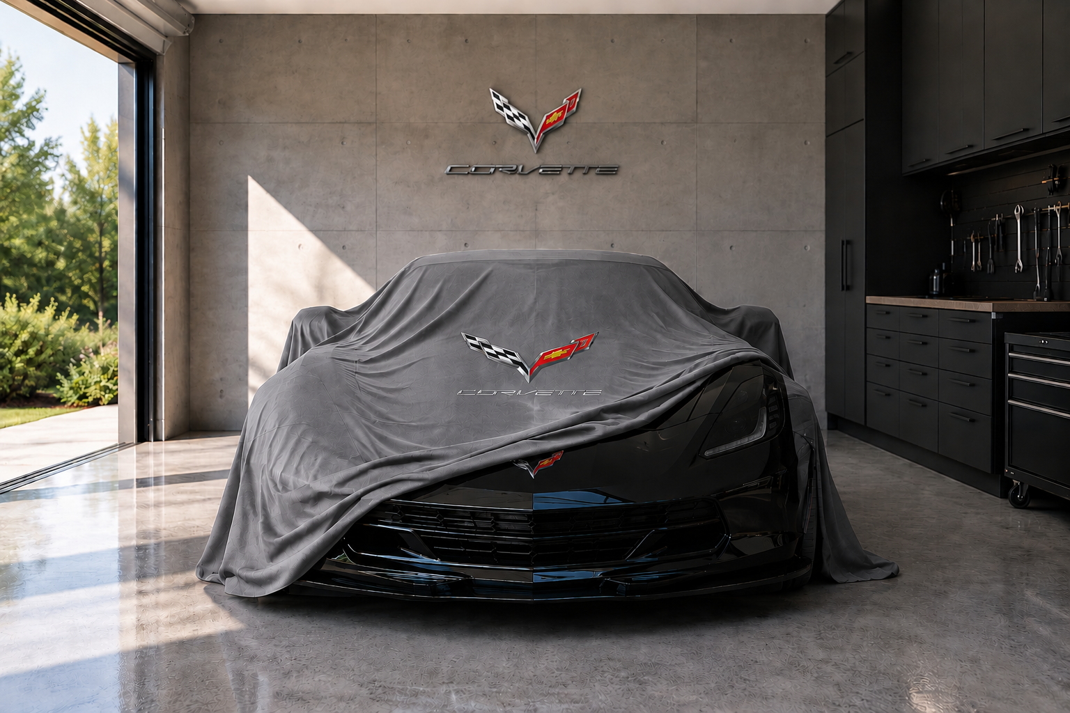 Indoor Car Cover Compatible with Corvette C7 (2014–2019)  Models – Dustproof, Soft Protection