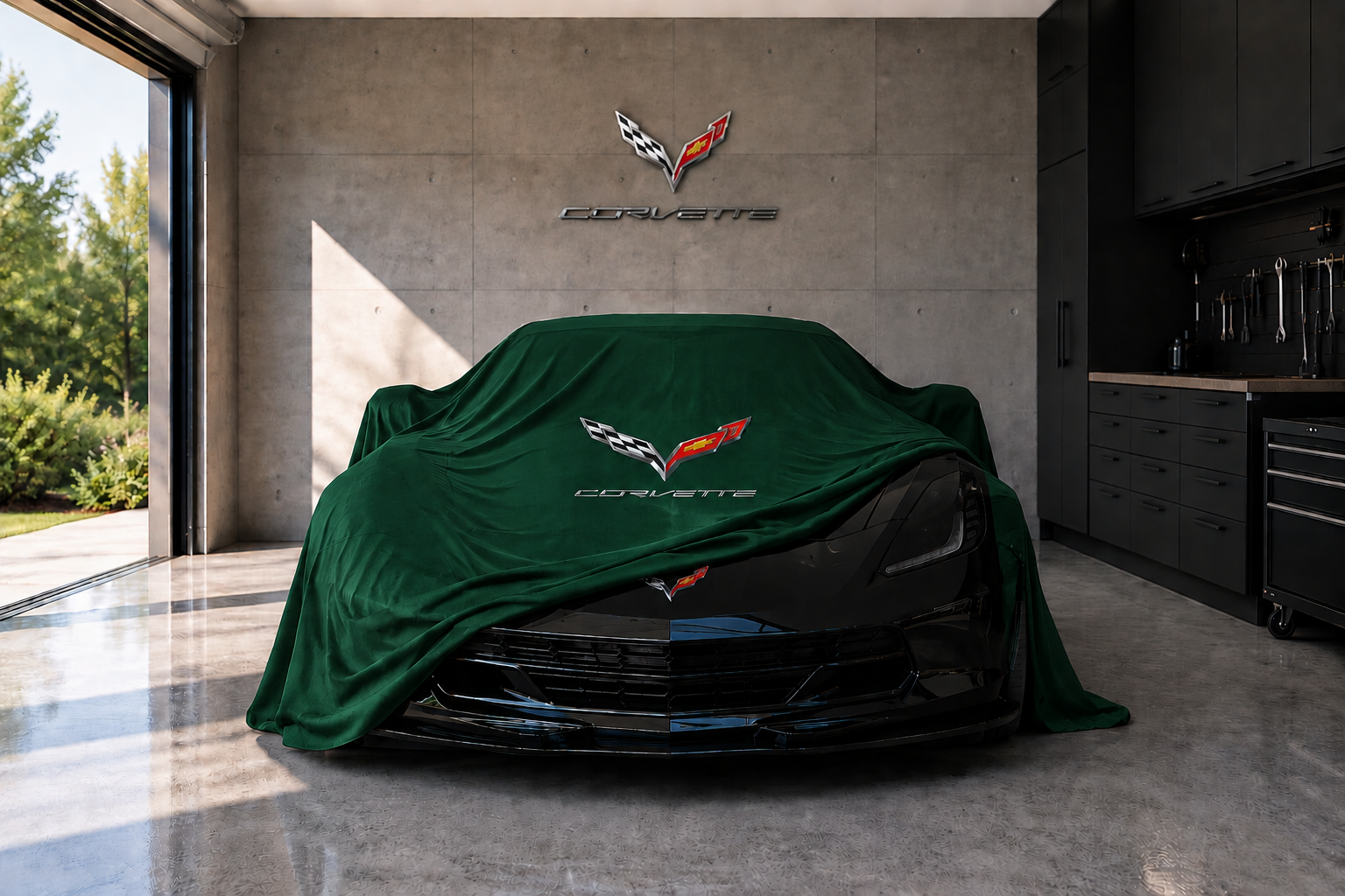 Indoor Car Cover Compatible with Corvette C7 (2014–2019)  Models – Dustproof, Soft Protection