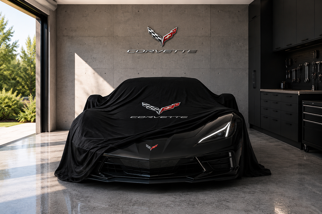 Indoor Car Cover Compatible with Corvette C8 (2020–2026) Models – Dustproof, Soft Protection