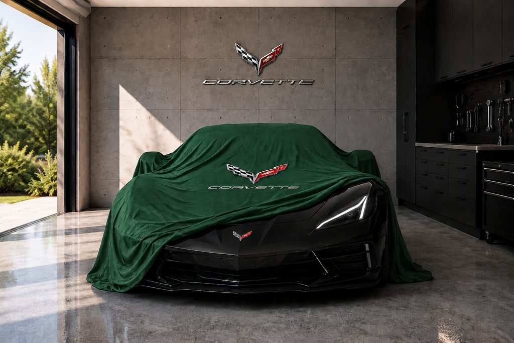 Indoor Car Cover Compatible with Corvette C8 (2020–2026) Models – Dustproof, Soft Protection
