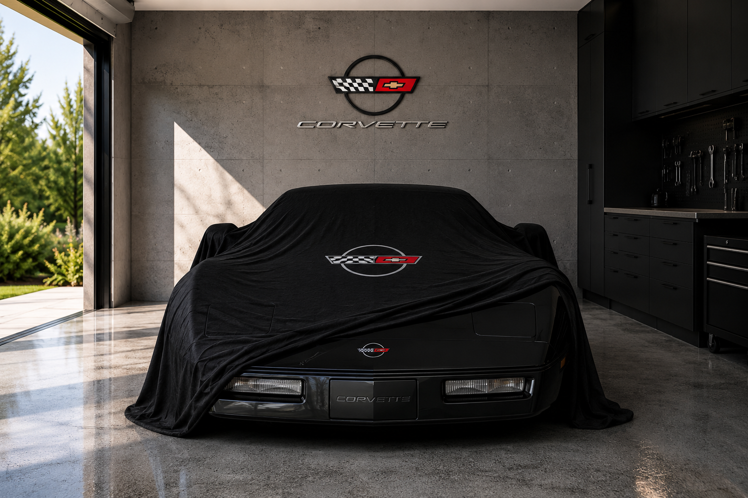 Indoor Car Cover Compatible with Corvette C4 Models – Dustproof, Soft Protection